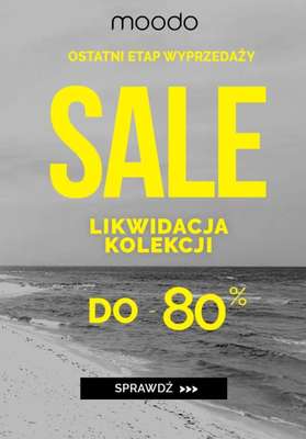 Moodo - gazetka promocyjna Do -80% likwidacja kolekcji od piątku 05.09 