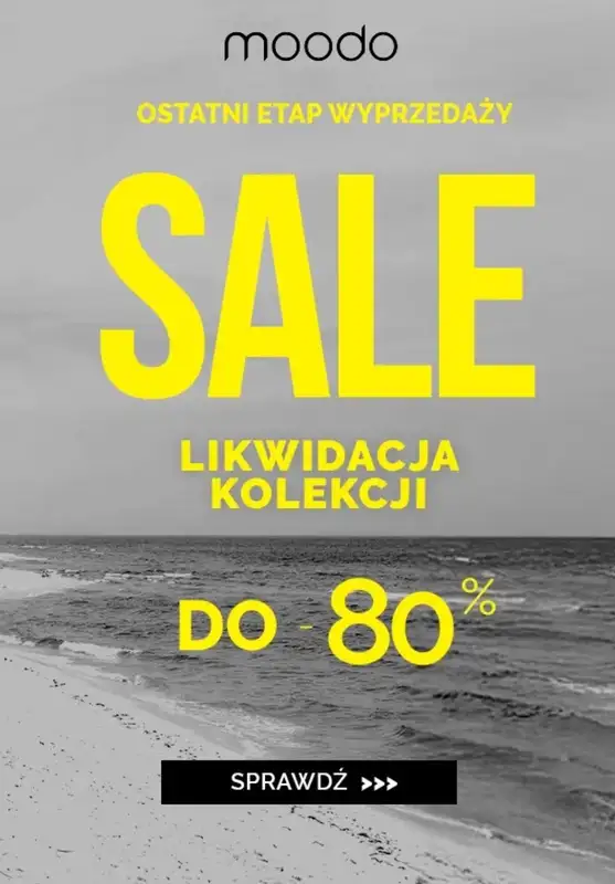 Moodo - gazetka promocyjna Do -80% likwidacja kolekcji od piątku 05.09 