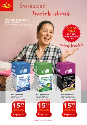 Poczta Polska - gazetka promocyjna Gazetka od poniedziałku 08.09 do niedzieli 21.09 Poczta Polska - gazetka promocyjna Gazetka od poniedziałku 08.09 do niedzieli 21.09