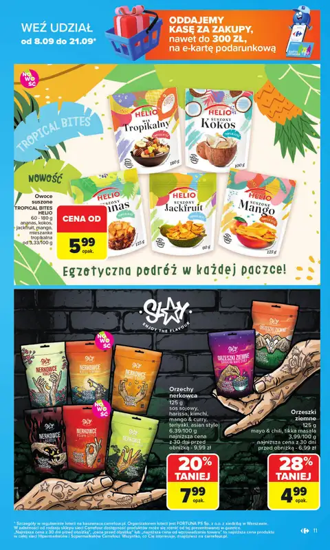 Carrefour - gazetka promocyjna Gazetka Carrefour od poniedziałku od poniedziałku 08.09 do soboty 13.09 - strona 11
