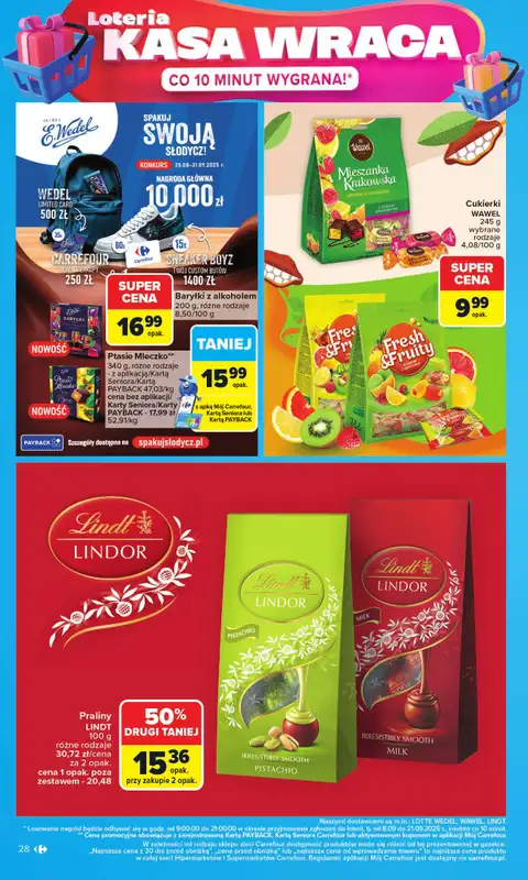Carrefour - gazetka promocyjna Gazetka Carrefour od poniedziałku od poniedziałku 08.09 do soboty 13.09 - strona 28