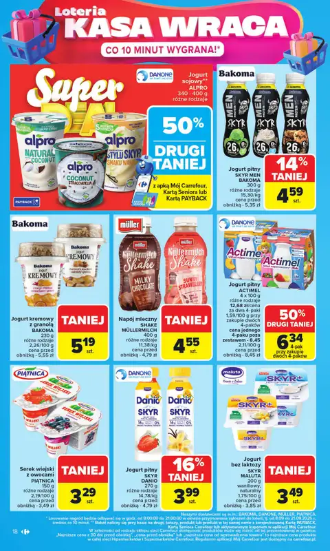 Carrefour - gazetka promocyjna Gazetka Carrefour od poniedziałku od poniedziałku 08.09 do soboty 13.09 - strona 18