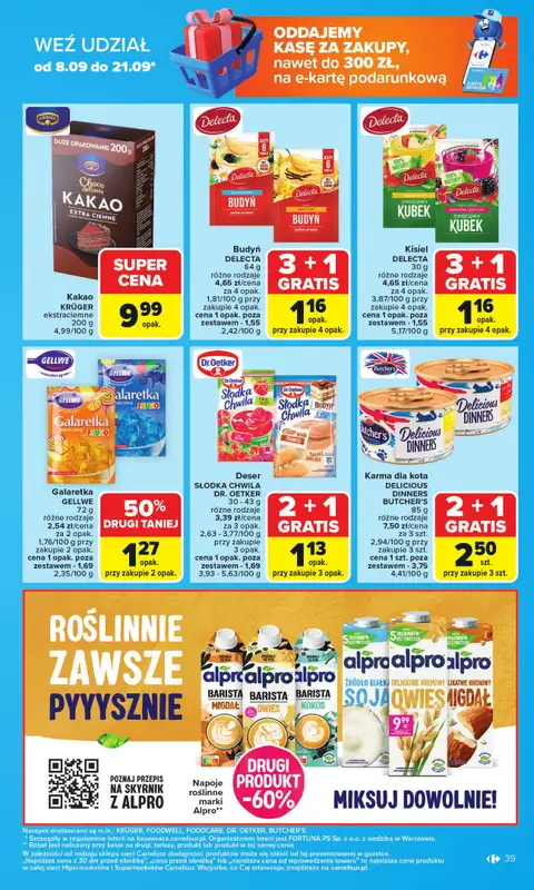 Carrefour - gazetka promocyjna Gazetka Carrefour od poniedziałku od poniedziałku 08.09 do soboty 13.09 - strona 39
