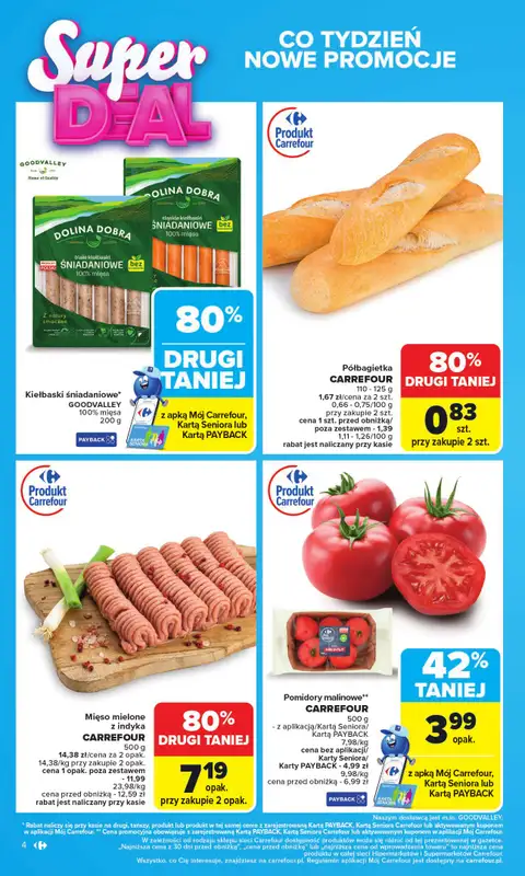 Carrefour - gazetka promocyjna Gazetka Carrefour od poniedziałku od poniedziałku 08.09 do soboty 13.09 - strona 4