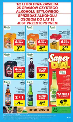 Carrefour - gazetka promocyjna Gazetka Carrefour od poniedziałku od poniedziałku 08.09 do soboty 13.09 - strona 47