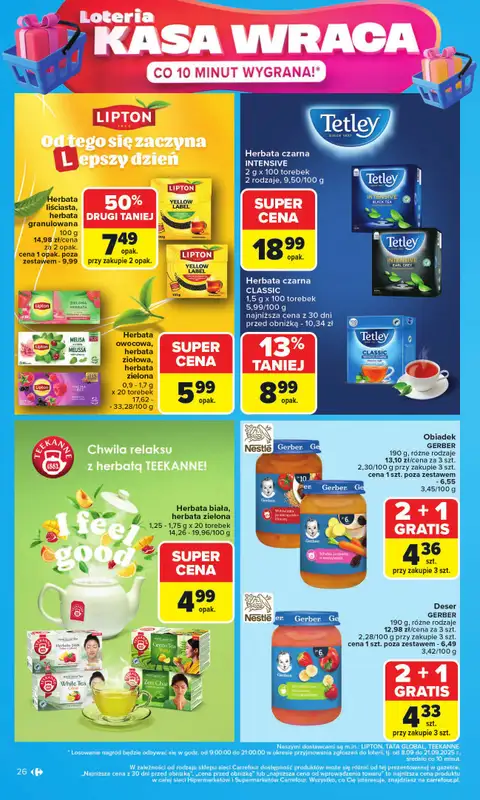 Carrefour - gazetka promocyjna Gazetka Carrefour od poniedziałku od poniedziałku 08.09 do soboty 13.09 - strona 26