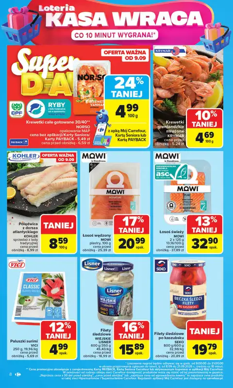 Carrefour - gazetka promocyjna Gazetka Carrefour od poniedziałku od poniedziałku 08.09 do soboty 13.09 - strona 8