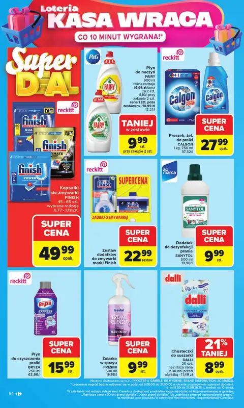 Carrefour - gazetka promocyjna Gazetka Carrefour od poniedziałku od poniedziałku 08.09 do soboty 13.09 - strona 54