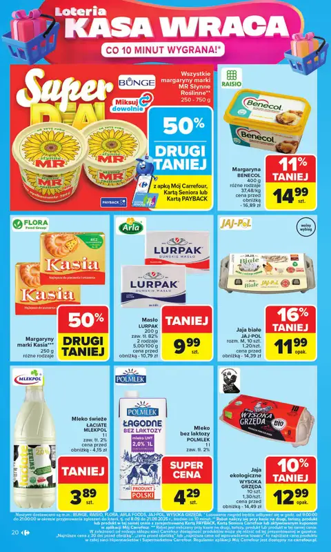 Carrefour - gazetka promocyjna Gazetka Carrefour od poniedziałku od poniedziałku 08.09 do soboty 13.09 - strona 20