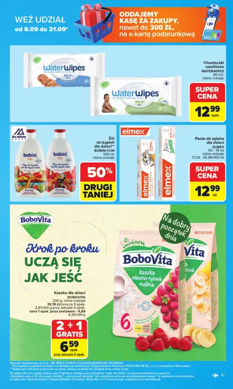 Carrefour - gazetka promocyjna Gazetka Carrefour od poniedziałku od poniedziałku 08.09 do soboty 13.09 - strona 41