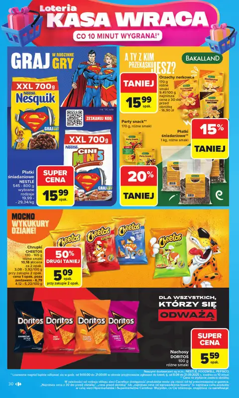Carrefour - gazetka promocyjna Gazetka Carrefour od poniedziałku od poniedziałku 08.09 do soboty 13.09 - strona 30