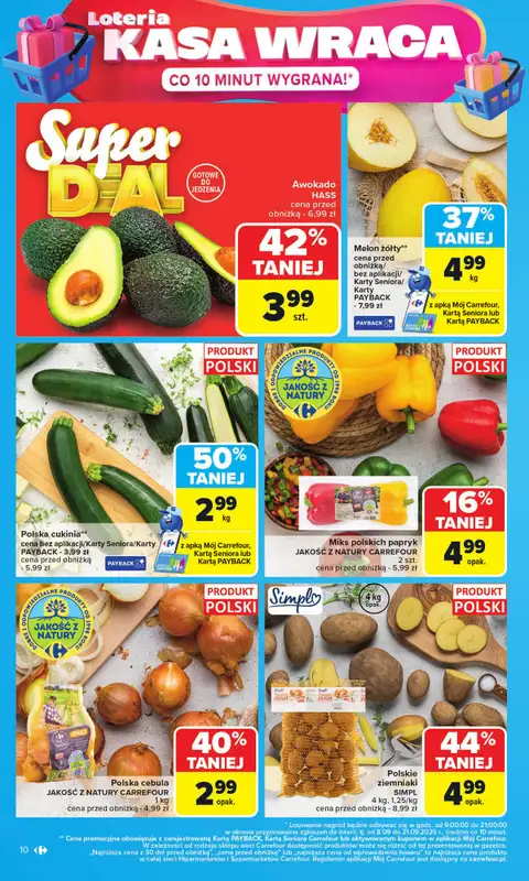 Carrefour - gazetka promocyjna Gazetka Carrefour od poniedziałku od poniedziałku 08.09 do soboty 13.09 - strona 10