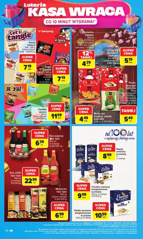 Carrefour - gazetka promocyjna Gazetka Carrefour od poniedziałku od poniedziałku 08.09 do soboty 13.09 - strona 38