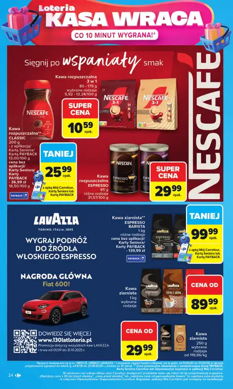 Carrefour - gazetka promocyjna Gazetka Carrefour od poniedziałku od poniedziałku 08.09 do soboty 13.09 - strona 24