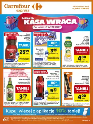 Carrefour Express - gazetka promocyjna Gazetka Express od wtorku 09.09 do poniedziałku 15.09 Carrefour Express - gazetka promocyjna Gazetka Express od wtorku 09.09 do poniedziałku 15.09