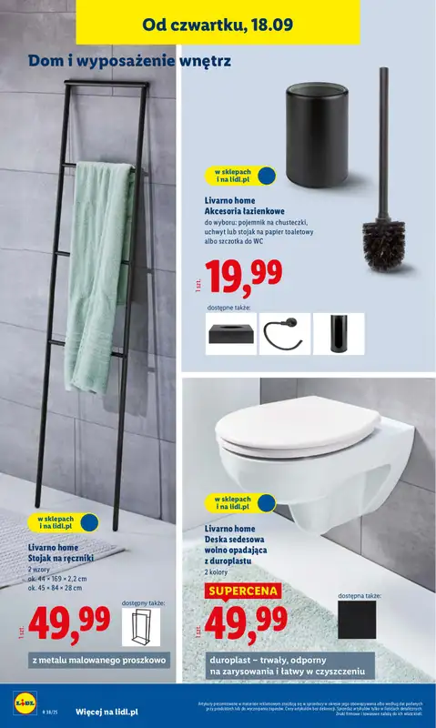 Lidl - gazetka promocyjna Katalog od poniedziałku 15.09 do soboty 20.09 - strona 36