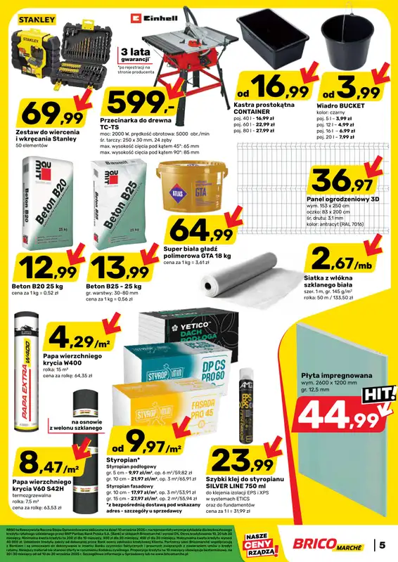 Bricomarche - gazetka promocyjna Gazetka od środy 10.09 do soboty 20.09 - strona 6