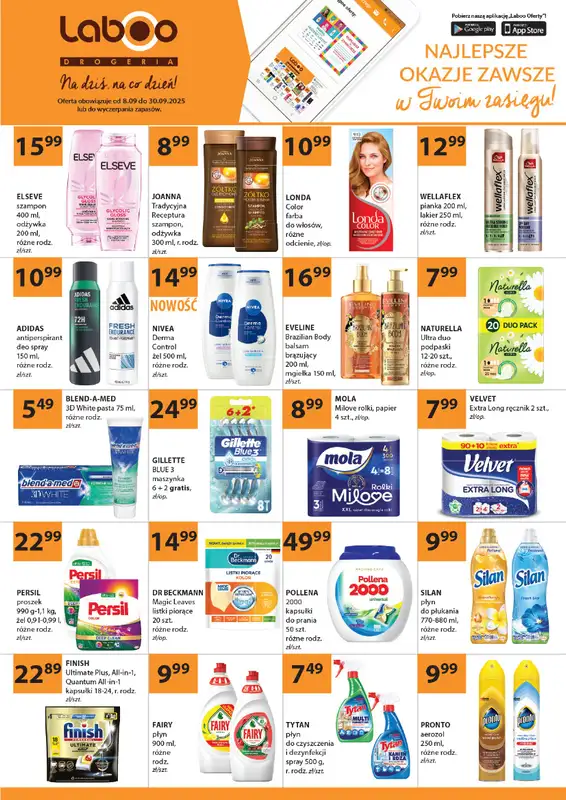 Drogerie Laboo - gazetka promocyjna Gazetka od poniedziałku 08.09 do wtorku 30.09
