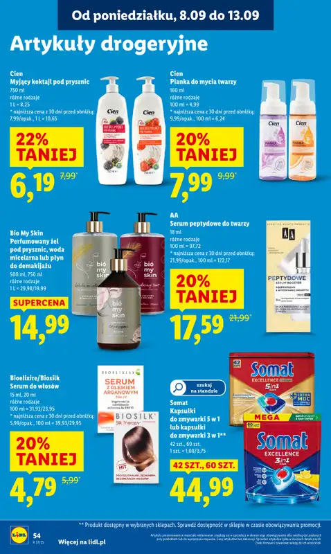 Lidl - gazetka promocyjna Oferta od poniedziałku od poniedziałku 08.09 do środy 10.09 - strona 60
