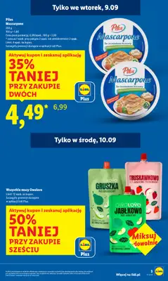 Lidl - gazetka promocyjna Oferta od poniedziałku od poniedziałku 08.09 do środy 10.09 - strona 3 Lidl - gazetka promocyjna Oferta od poniedziałku od poniedziałku 08.09 do środy 10.09 - strona 3