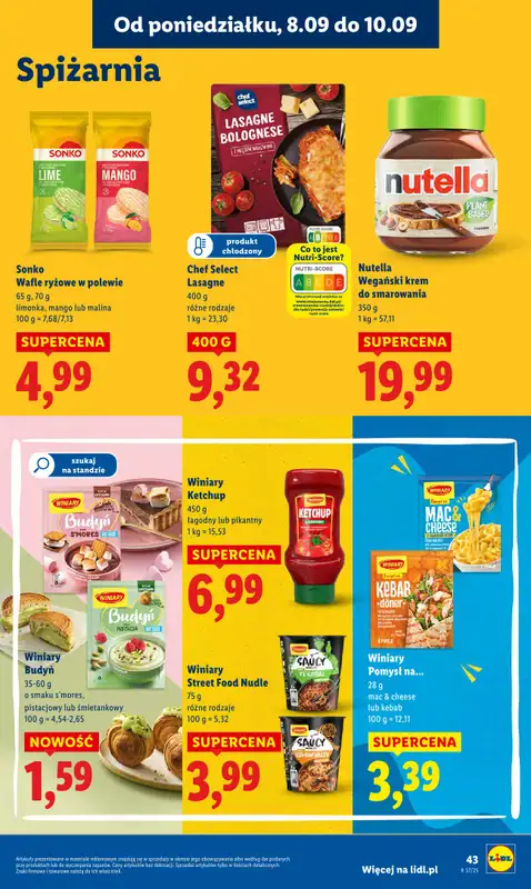 Lidl - gazetka promocyjna Oferta od poniedziałku od poniedziałku 08.09 do środy 10.09 - strona 45