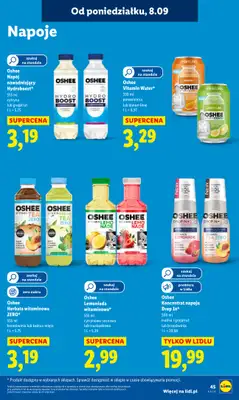 Lidl - gazetka promocyjna Oferta od poniedziałku od poniedziałku 08.09 do środy 10.09 - strona 47 Lidl - gazetka promocyjna Oferta od poniedziałku od poniedziałku 08.09 do środy 10.09 - strona 47