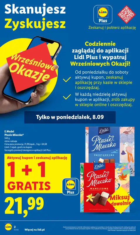 Lidl - gazetka promocyjna Oferta od poniedziałku od poniedziałku 08.09 do środy 10.09 - strona 2