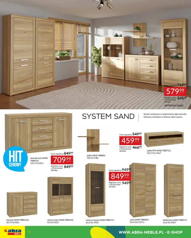 Abra Meble - gazetka promocyjna Gazetka od wtorku 09.09 do wtorku 30.09 - strona 12