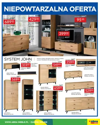 Abra Meble - gazetka promocyjna Gazetka od wtorku 09.09 do wtorku 30.09 - strona 47 Abra Meble - gazetka promocyjna Gazetka od wtorku 09.09 do wtorku 30.09 - strona 47
