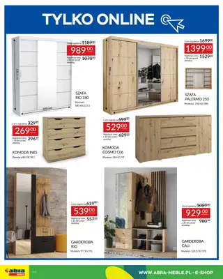 Abra Meble - gazetka promocyjna Gazetka od wtorku 09.09 do wtorku 30.09 - strona 46 Abra Meble - gazetka promocyjna Gazetka od wtorku 09.09 do wtorku 30.09 - strona 46