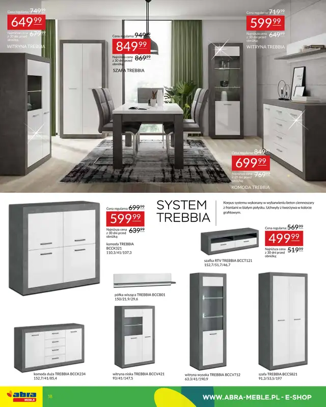 Abra Meble - gazetka promocyjna Gazetka od wtorku 09.09 do wtorku 30.09 - strona 18
