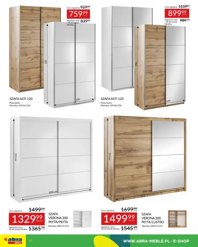 Abra Meble - gazetka promocyjna Gazetka od wtorku 09.09 do wtorku 30.09 - strona 32