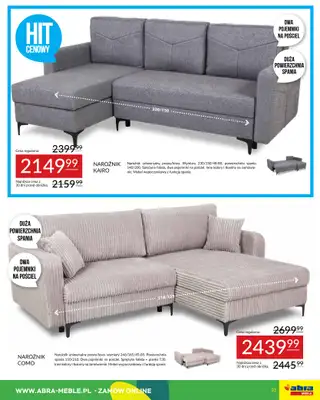 Abra Meble - gazetka promocyjna Gazetka od wtorku 09.09 do wtorku 30.09 - strona 23 Abra Meble - gazetka promocyjna Gazetka od wtorku 09.09 do wtorku 30.09 - strona 23