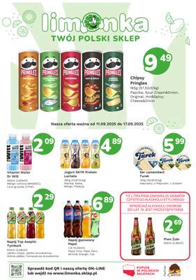 Limonka - gazetka promocyjna Gazetka od czwartku 11.09 do środy 17.09