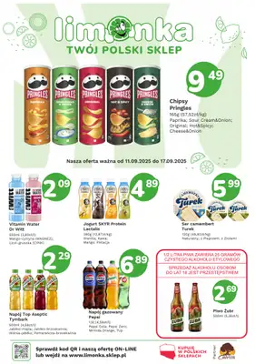 Limonka - gazetka promocyjna Gazetka od czwartku 11.09 do środy 17.09 Limonka - gazetka promocyjna Gazetka od czwartku 11.09 do środy 17.09