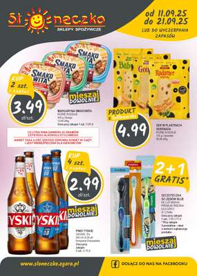 Słoneczko - gazetka promocyjna Gazetka od czwartku 11.09 do niedzieli 21.09