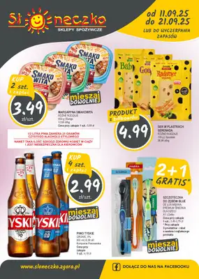 Słoneczko - gazetka promocyjna Gazetka od czwartku 11.09 do niedzieli 21.09 Słoneczko - gazetka promocyjna Gazetka od czwartku 11.09 do niedzieli 21.09