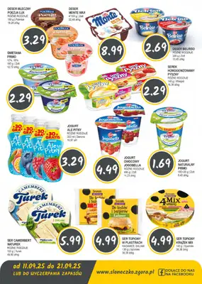 Słoneczko - gazetka promocyjna Gazetka od czwartku 11.09 do niedzieli 21.09 - strona 3 Słoneczko - gazetka promocyjna Gazetka od czwartku 11.09 do niedzieli 21.09 - strona 3