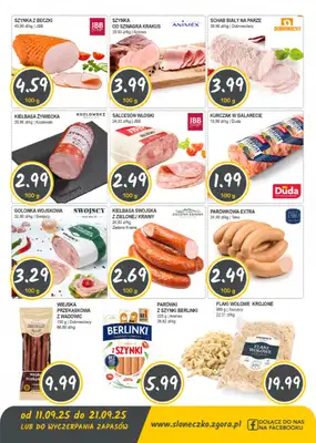 Słoneczko - gazetka promocyjna Gazetka od czwartku 11.09 do niedzieli 21.09 - strona 2 Słoneczko - gazetka promocyjna Gazetka od czwartku 11.09 do niedzieli 21.09 - strona 2