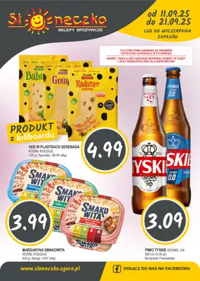 Słoneczko - gazetka promocyjna Gazetka od czwartku 11.09 do niedzieli 21.09 Słoneczko - gazetka promocyjna Gazetka od czwartku 11.09 do niedzieli 21.09
