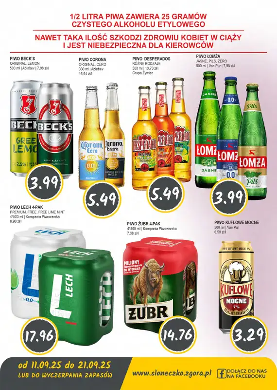 Słoneczko - gazetka promocyjna Gazetka od czwartku 11.09 do niedzieli 21.09 - strona 11