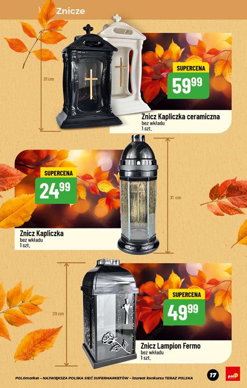 POLOmarket - gazetka promocyjna Katalog Non Food od pi膮tku 12.09 do czwartku 06.11 - strona 17 POLOmarket - gazetka promocyjna Katalog Non Food od pi膮tku 12.09 do czwartku 06.11 - strona 17