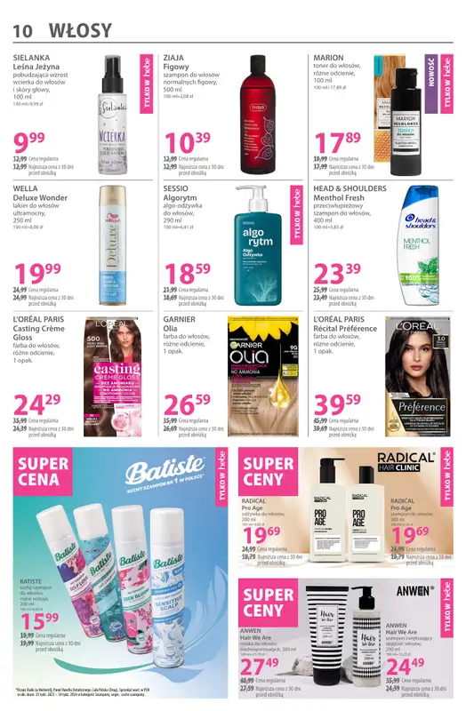 Hebe - gazetka promocyjna Gazetka od wtorku 09.09 do niedzieli 21.09 - strona 10