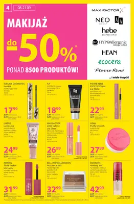 Hebe - gazetka promocyjna Gazetka od wtorku 09.09 do niedzieli 21.09 - strona 4 Hebe - gazetka promocyjna Gazetka od wtorku 09.09 do niedzieli 21.09 - strona 4