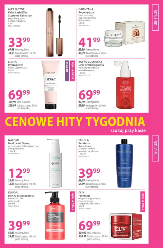 Hebe - gazetka promocyjna Gazetka od wtorku 09.09 do niedzieli 21.09 - strona 9