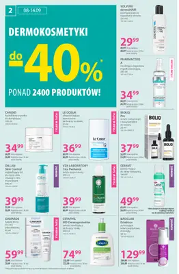 Hebe - gazetka promocyjna Gazetka od wtorku 09.09 do niedzieli 21.09 - strona 2 Hebe - gazetka promocyjna Gazetka od wtorku 09.09 do niedzieli 21.09 - strona 2