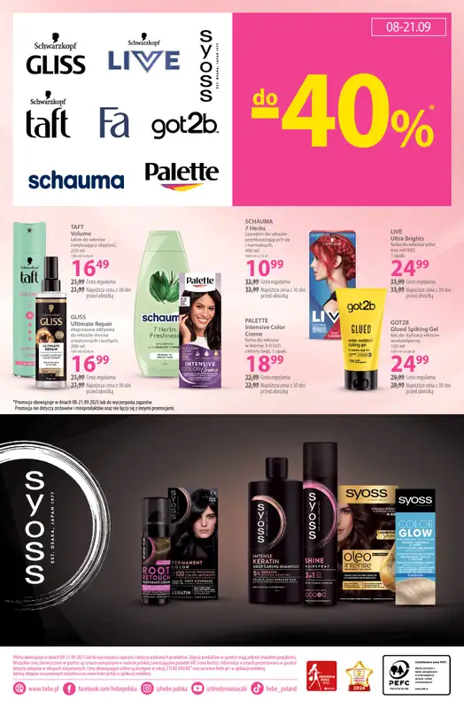 Hebe - gazetka promocyjna Gazetka od wtorku 09.09 do niedzieli 21.09 - strona 18