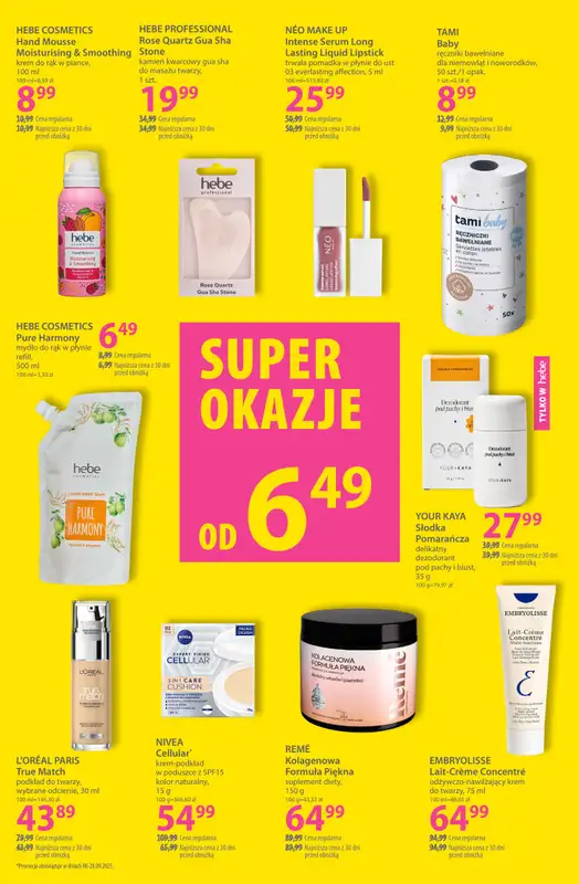 Hebe - gazetka promocyjna Gazetka od wtorku 09.09 do niedzieli 21.09 - strona 15