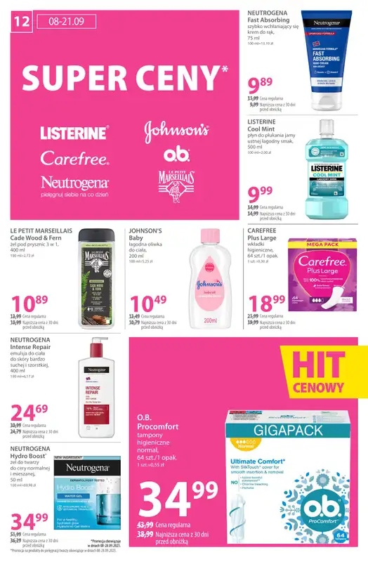 Hebe - gazetka promocyjna Gazetka od wtorku 09.09 do niedzieli 21.09 - strona 12