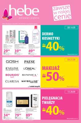 Hebe - gazetka promocyjna Gazetka od wtorku 09.09 do niedzieli 21.09